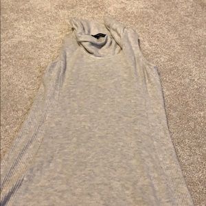 Tunic cowl neck sleeveless sweater